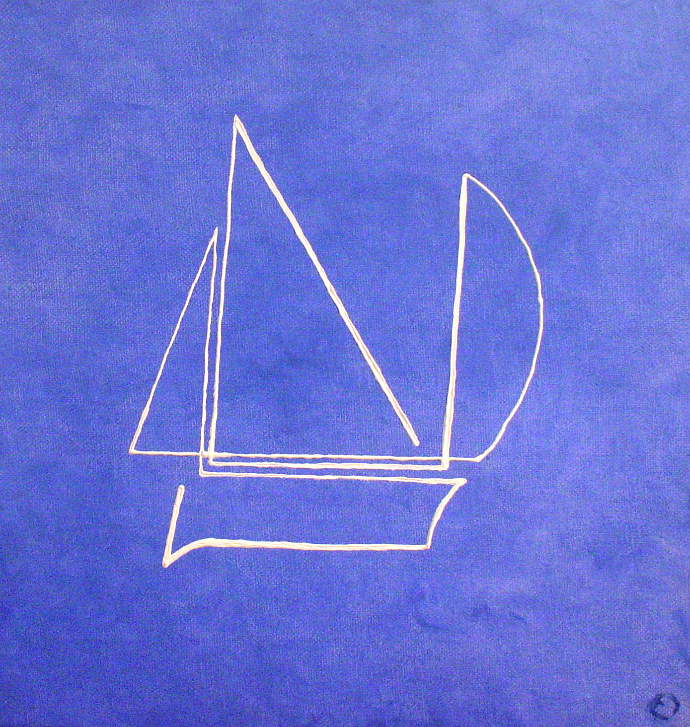 bateau blau JB G GARCIN painting